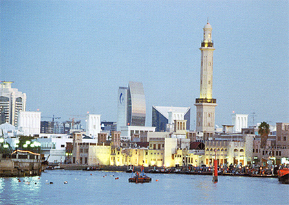 Бар-Дубай. Минарет Большой мечети
